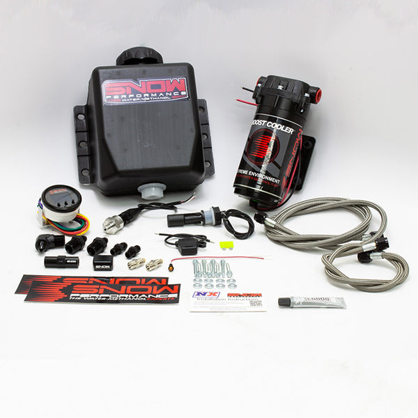 Stage 2.5 Boost Cooler Forced Induction Progressive Water-Methanol Injection Kit (Stainless Steel Braided Line